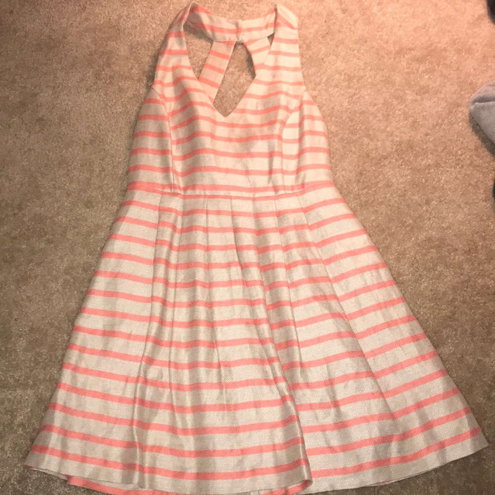 Banana Republic Tan and Peach Dress
